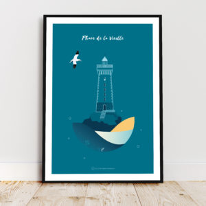 Affiche phare breton