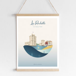 Affiche la Rochelle, le vieux-port