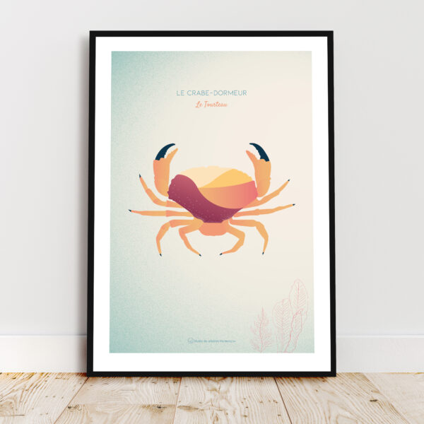 Affiche crabe breton