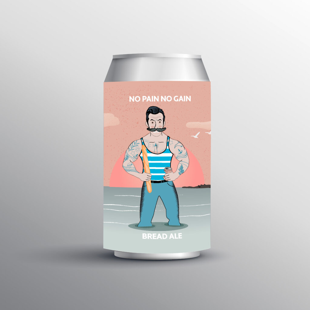 Illustration étiquette bière artisanale Nautica